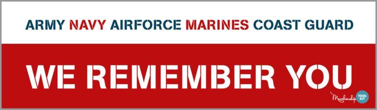 free patriotic graphics Memorial Day membership toolkit