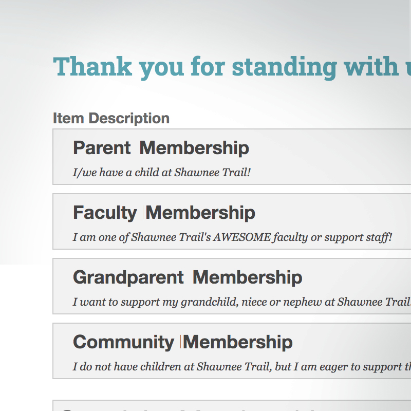 Membership Types