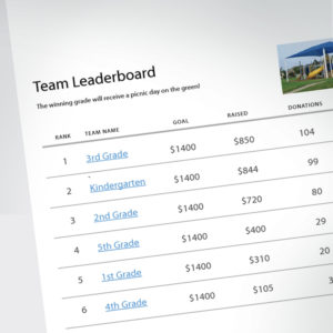 Competition Personalized Fundraising