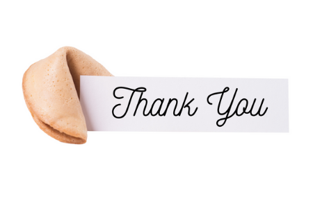 Volunteer Appreciation Puns from Membership Toolkit. Picture of Fortune cookie for pun, "We are so FORTUNE-ate to have you!"