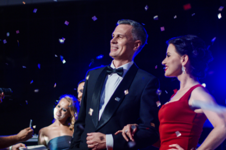Fundraising ideas from Membership Toolkit for your parent organization. Image of 2 adults dressed up at a gala.